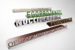 TYPOGRAFIE WORTAUFSTELLER 